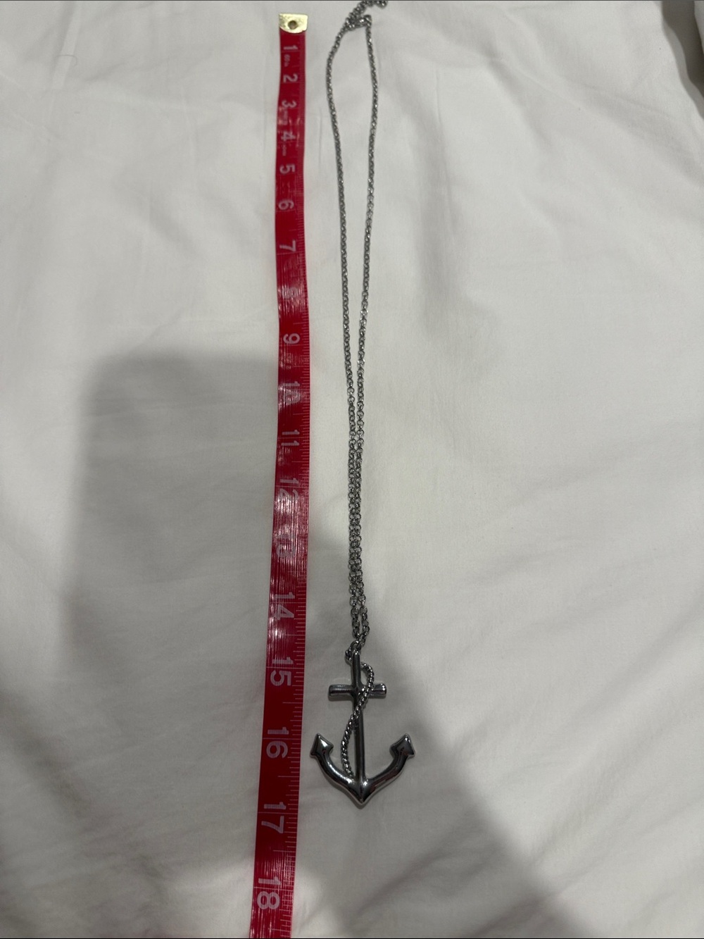 Anchor Pendant Necklace - Silver